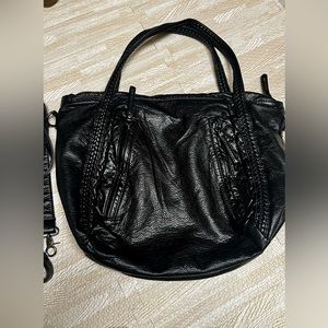 Faux Leather Handbag/Crossbag with Long Strap INCLUDED